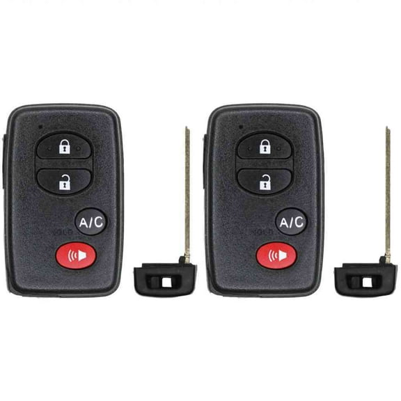 Replcament Smart Key Fob for Toyota Prius 2010-2015 FCC Part Number 89904-47352 89904-47351 89904-47350 Pack of 2