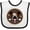 White and Black, variant on Inktastic English Bulldog for Dog Lover Girls Baby Bib