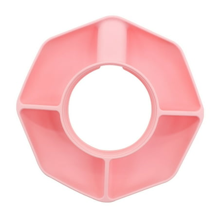 

DISHAN Tumbler Snack Plate Stadium Snack Plate Outdoor Picnic Stadium Tumbler Silicone Snack Plate with 4 Compartments Capacity