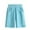 Sky Blue, variant on Plebaso Kids Shorts Boys Girls High Waist Cotton Sweat Shorts Solid Color Pull on Shorts with Pockets
