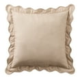 thumbnail image 7 of My Texas House Tan Floral Scallop 18" x 18" Outdoor Pillow, 7 of 7