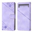 thumbnail image 2 of Compatible with Google Pixel 7A Classic Embossed PU Leather Case with Card Holder Shockproof Cover, 2 of 5