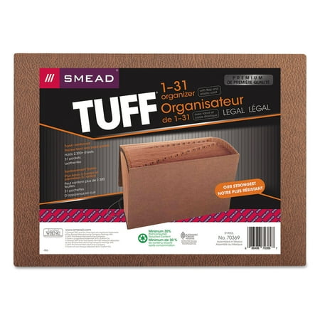 - Smead 1-31 Expanding Files, 31 Pockets, Legal, Redrope Printed -SMD70369