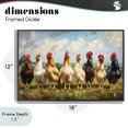 thumbnail image 4 of Stupell Industries Farmhouse Chicken Brood on Horizon Black Framed Giclee Art, 18 x 12, by Petals Prints Design, 4 of 8