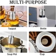 thumbnail image 4 of 2 Pcs Stainless Steel Tea Filter,Loose Leaf Tea Infuser with Extended Chain Hook and Drip, Ultra Fine Honeycomb Design mesh Tea Filter for Brewing Tea,Spices and Seasonings, 4 of 7