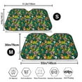 thumbnail image 3 of Picia Cute Tribal Leopards Curved Windshield Sunshade Accordion Folding Style Auto Shade for Car Truck SUV Van Blocks UV Ray Sun Visor Protector -Small, 3 of 7