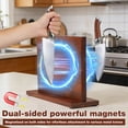 thumbnail image 3 of Austok Magnetic Knife Block Double Sided Magnetic Knife Holder Made of Acacia Wood for Kitchen Counter, 3 of 9