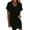 Black, variant on Bigersell Women Dresses for Special Occasions Women's Casual Fashion V-Neck Solid Color Short Sleeve Short Skirt Dress Dresses for Female 2022 Casual Regular T-Shirt Dresses, Style 30707, Black L