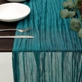 thumbnail image 1 of Swedish wrinkled cloth table runner bohemian balinese tablecloth table runner country wedding party table decoration multicolor, 1 of 5