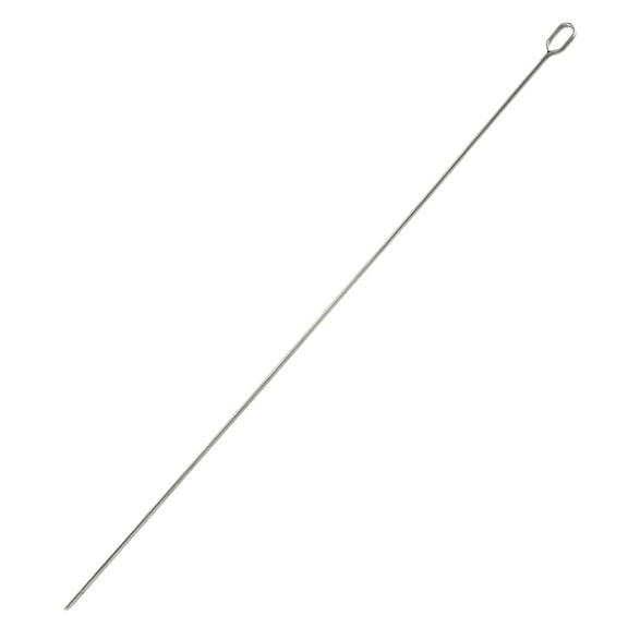 Easeky 10-Pack Stainless Steel Square Bbq Skewers, Reusable Metal Kabob Sticks for Grilling, Cylinder Shape with Hanging Rings, Dishwasher-Safe And Durable for Outdoor Cooking, Bbq Skewers*10