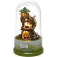 thumbnail image 1 of Cute Dollhouse DIY Miniature with LED Light Forest Rotate Music Box with Dust Cover, 1 of 5