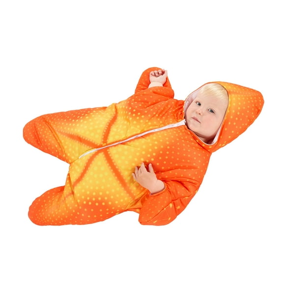 Costume de Jeune Enfant en Bonneterie d'Étoile de Mer Orange Moyen