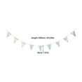 thumbnail image 2 of FOMIYES Party Triangle Flag Fabric Bunting Banner with Iridescent Metallic Finish, 2 of 8