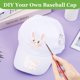 thumbnail image 5 of Gorras IJRPLM blancas de béisbol, pack de 10, talla infantil, 5 of 7