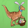 thumbnail image 4 of Inktastic Easter Velociraptor with Bunny Ears Tote Bag, 4 of 4