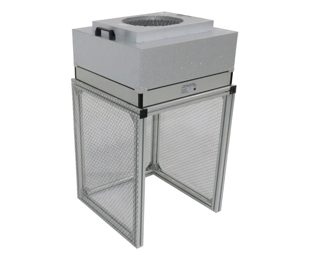 PreAsion Single-Person Vertical Laminar Flow Hood Air Flow Dust Free Room Workshop Bench with HEPA Filter 110V