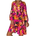 thumbnail image 1 of asddcavvf Robes pour Femmes Robes Décontractées et à la Mode d'Été Légères et Fines Imprimé Floral Ample, 1 of 6
