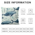 thumbnail image 6 of COMIO Ocean Decor Throw Pillow Covers, Pillow Covers  Anchor Whale Starfish Shark Pillowcase, Decorative Pillow Cushion Covers for Couch, Bed, Sofa, Car Seat, Bedroom, Home, Farmhouse 2pc, 6 of 6