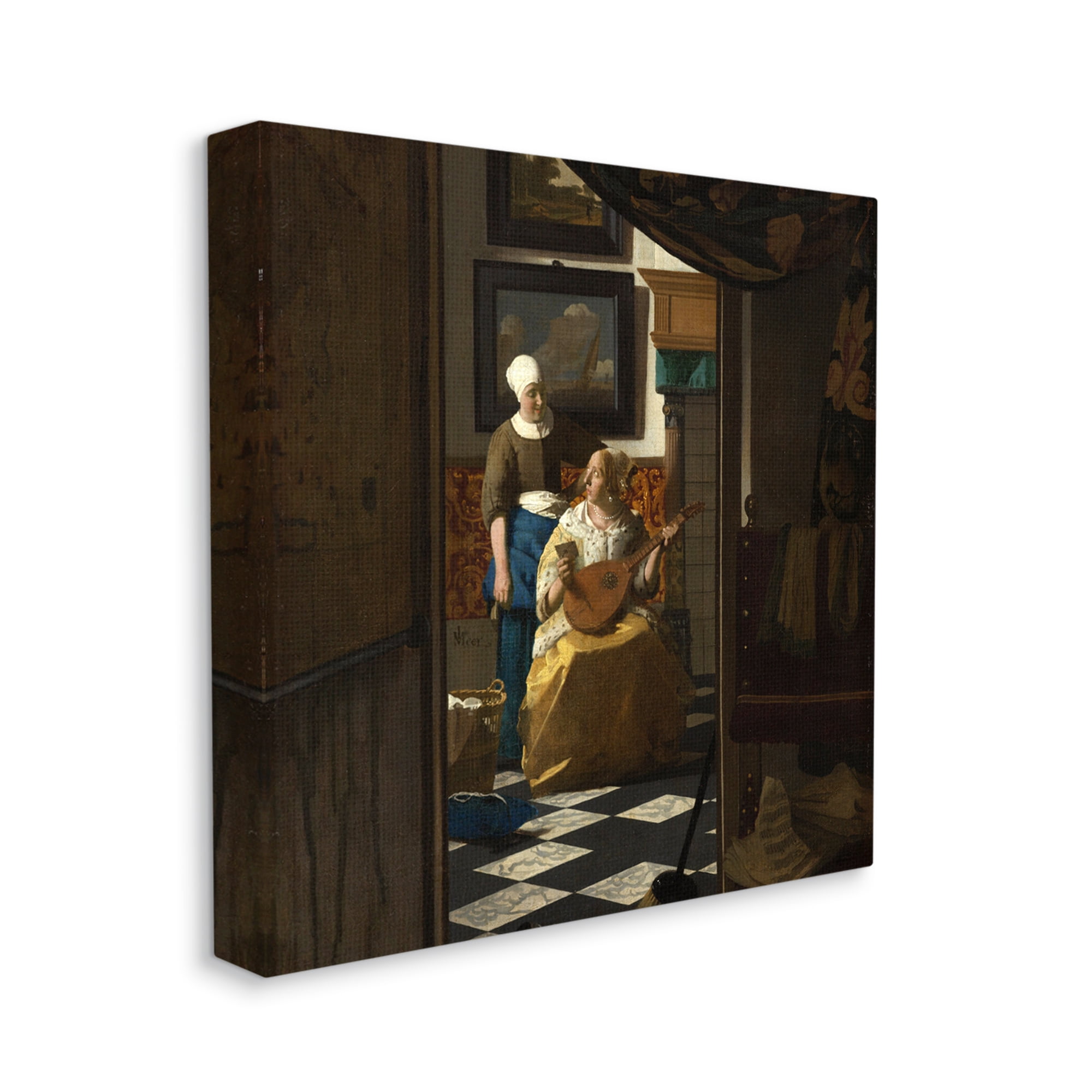 Stupell Industries The Love Letter Johannes Vermeer Classical Portrait Painting Painting Gallery Wrapped Canvas Print Wall Art, Design by one1000paintings
