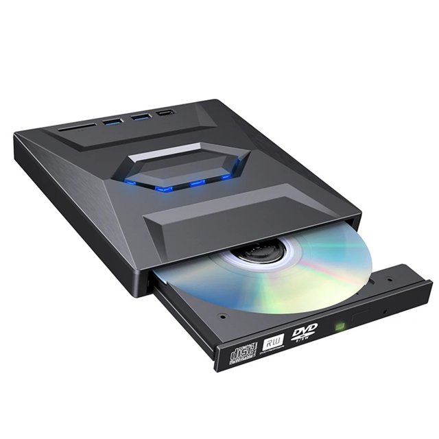 Lecteur DVD Externe USB 3.0 Type C Câble Portable Lecteur Optique CD DVD RW Graveur