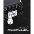 thumbnail image 4 of Aujen Silicone License Plate Frames  1 Pack Universal US Car Black License Plate Bracket Holder/Cover.Rust-Proof  Rattle-Proof  Weather-Proof, 4 of 6