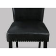thumbnail image 3 of Modern Dining Table With White Faux Marble Top And Black Finish Chairs & Chair For Gatherings, 3 of 3