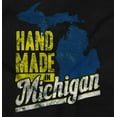 thumbnail image 2 of Hand Made in Michigan Funny Mitten Long Sleeve TShirt Men Women Brisco Brands S, 2 of 6