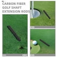 thumbnail image 3 of KALLORY 2Pcs Black Carbon Fiber Golf Club Shaft Extensions Rods Easy Install Durable Golf Equipment Accessory, 3 of 8