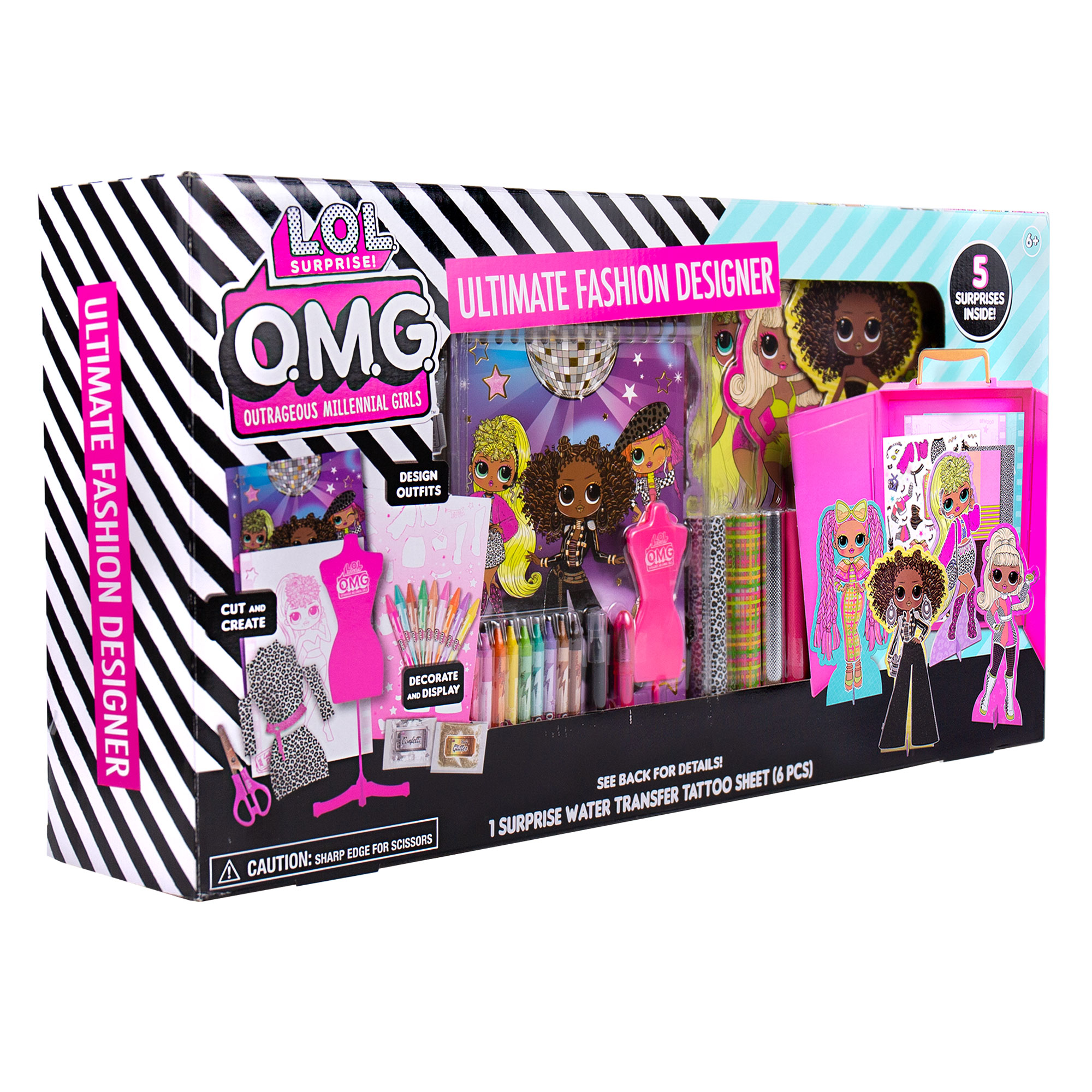 L.O.L. Surprise! O.M.G. Ultimate Fashion Designer, Double Feature Series, Decorate 4 Die-Cut Dolls With 300+ Accessories, 5 Surprises Inside, Includes Reusable Runway Case - image 4 of 5