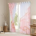 thumbnail image 3 of Manfei Pink Marble Blackout Curtains Set of 2 (52x84 Each), Abstract Watercolor Art Window Curtains, Marbling Stone Pattern Curtains and Drapes, Luxury Home Decor, 3 of 5