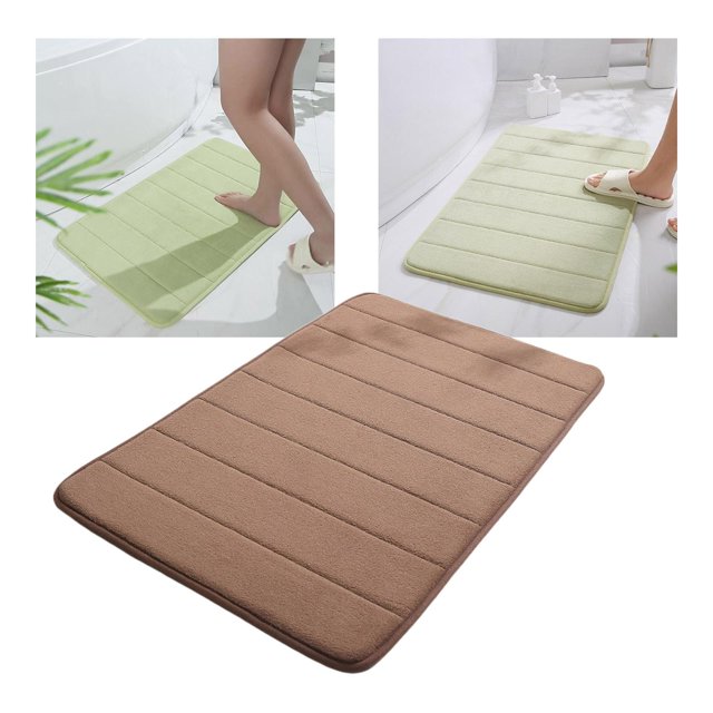 Juegos de alfombrillas de de espuma viscoelástica para alfombras de , alfombrillas de inodoro, antideslizante suaves y cómoda absorción Café perfecl Alfombra de baño