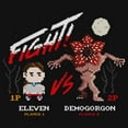 thumbnail image 2 of Netflix Girls' Stranger Things Eleven vs Demogorgon Pixels T Shirt, 2 of 4