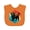 Orange, variant on Inktastic Highland Cow Retro Sunset Boys or Girls Baby Bib