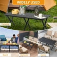 thumbnail image 6 of Aluminum Folding Camping Table, Portable Foldable Picnic Table, Outdoor Lightweight Roll-up Camping Table, Collapsible Camp Table for Beach,Party, Patio, BBQ, Travel, Backyard, 6 of 8
