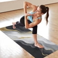 thumbnail image 6 of Black White Gold Marble Pattern Hot Yoga Mat Towel Non Slip for Hot Yoga - Quick-Drying Yoga Mat Cover with 4 Corner Pockets with Travel Bag - Hot Yoga Towel Non Slip 74"x26", 6 of 6
