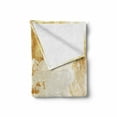 thumbnail image 2 of Compass Soft Flannel Fleece Throw Blanket, Old-Fashioned World Map Design with Compass in Retro Distressed Colors Continents, Cozy Plush for Indoor and Outdoor Use, 50" x 60", Cream Tan, by Ambesonne, 2 of 6