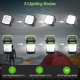 thumbnail image 3 of Foldable Camping Lantern Solar Usb Rechargeable Camping Lamp 3 Light Modes Led Torch For Hiking Emergency, 3 of 5