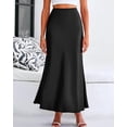 thumbnail image 3 of BTFBM Womens Spring Skirts Business Casual Clothes High Waisted Cocktail Party Wedding Guest Mermaid Maxi Skirt, 3 of 10