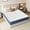 Blue, variant on 10 inch Twin Size Green Tea Memory Foam Mattress ,Gel Memory Foam Mattress in a Box, Medium, White