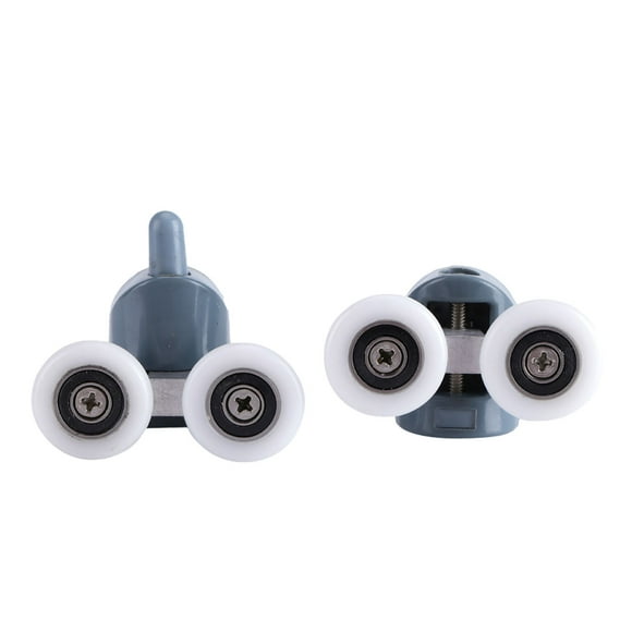 Rouleaux de Porte de Douche, Conçus pour Verre de 5mm Ou 6mm, Glisse Facilement, Roues Résistantes à l'Usure, s'Adapte à la Plupart des Enceintes, Ensemble de 8 avec Vis et Bouchons, Neuf