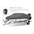 thumbnail image 4 of Seamander Solution Dye 600 Denier Heavy duty Waterproof Boat Cover, Fits boats 24'-26'L x 108"W, V-Hull Fishing Ski Boat Pro Bass Inboard Outboard Trailerable Boat Covers , Dark Grey, 4 of 5