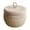 S, variant on 3 Pack Handwoven Cotton Rope Round Storage Baskets , with Lids Decorative Nesting Woven Baskets for Snacks Eggs Organization Farmhouse Home Decor Easter Spring Decor