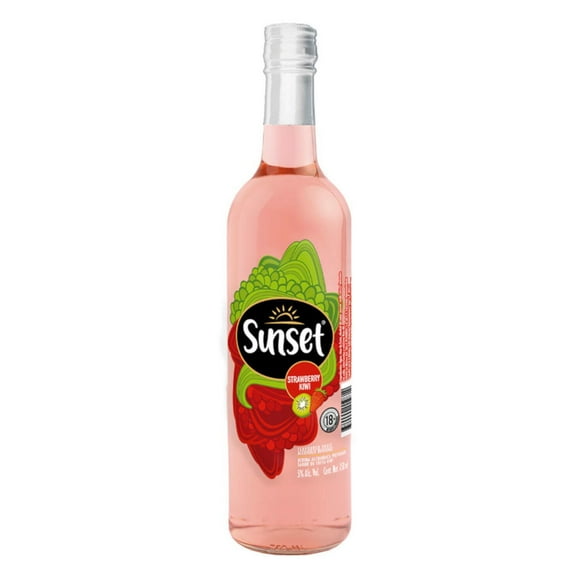 Paquete de 3 Licor Sunset Kiwi Strawberry 750 ml Sunset Paquete de 3