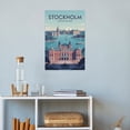 thumbnail image 4 of Retro Stockholm City Poster Vintage Swedish Tourism Wall Art for Home Canvas Poster, 4 of 8