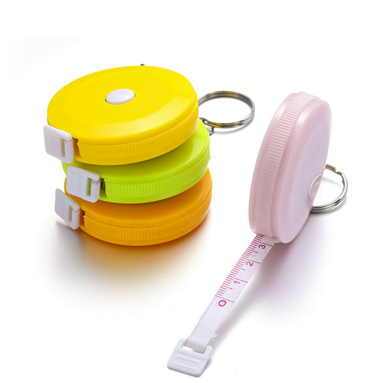 Mini Tape Measure Portable High Precision Tape Measure With Ring for Home  Outdoor (Orange, 1.5m) 