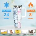 thumbnail image 3 of Flamingo Gifts Tumbler for Women Girls, Flamingo Lover 40 Oz Tumblers with Handle and Straw Lid, Leakproof Cup Mug Water Bottle Birthday Gift Idea, 3 of 6