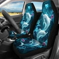thumbnail image 2 of Tutolipy Dolphin Flower Heart Print Car Seat Cover Full Set for Women Men, Breathable Car Front Seat Rear Backrest Cover Soft Rear Bottom Bench Cover, Universal Fit Car Interior Accessories, 2 of 3