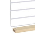 thumbnail image 7 of Segolike 5 Tier Earring Display Stand Wooden Base Ornament Supplies Shop Hanging Rack White, 7 of 7