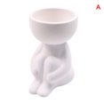 thumbnail image 3 of CAROOTU Humanoid Ceramic Flower Pot Vase Portrait Vase Fleshy Flower Pot Flower Arrangement Vase Home, 3 of 7