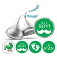 thumbnail image 1 of Darling Souvenir It's A Boy Stickers Candy Chocolate Labels 190 Pcs Party Fabor-Green, 1 of 2